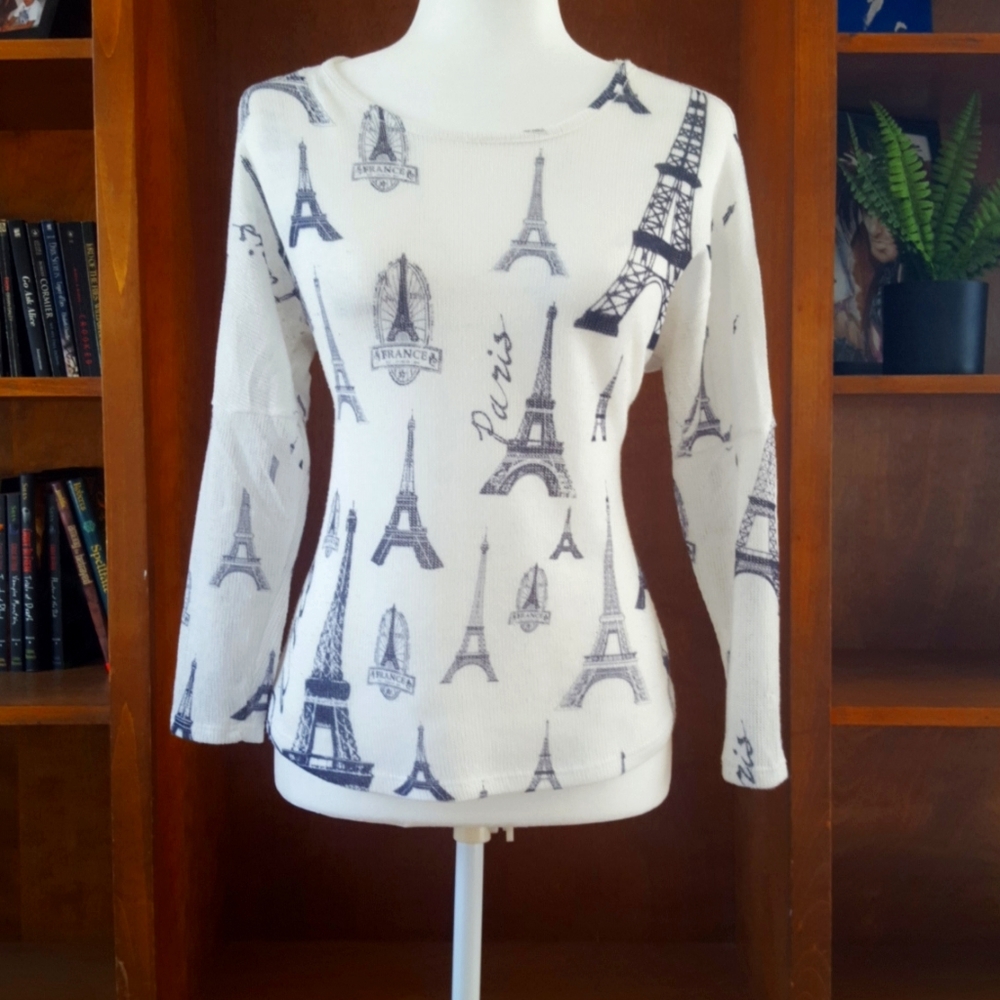Paris Eiffel Tower Pullover knit sweater